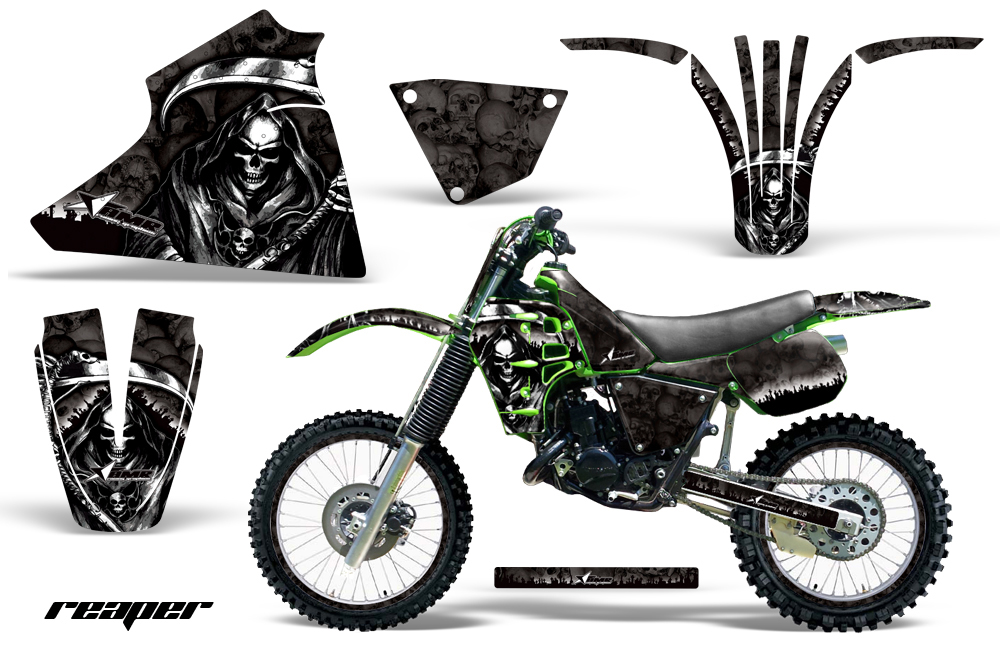 Kawasaki KX125 1983-1985 Graphics Kit Decal Reaper K NPs